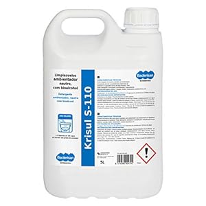 BACTERISAN Bacterisan Krisul S-110 5L ontvetter vloerreiniger met biologische alcohol, concentraat met bloemengeur, 5000…