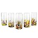 Novica Colorful Handblown Glass Highball Cocktail (Set of 6)