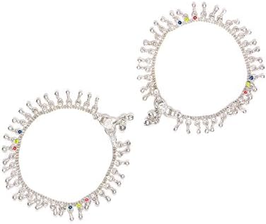 Womens Trendz Silver Plated CHANDRAMUKHI payal