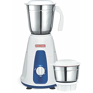 Sameer I-Flo Cristo 550-Watt Juicer Mixer Grinder (Silver/White)