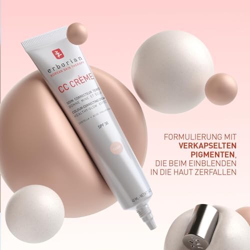 - CC Crème mit Centella Asiatica - High-Definition Illuminierende GesichtsCrème und Make-up - Sonnenschutz SPF 30 - Koreanische Kosmetik - Doré 15 ml