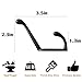 Topspeeder 9 Pieces Heavy Duty Coat Hooks Robe Hat Retro Wall Mounted Decorative Cloth Hanger with 20 pieces Screws Copper Color