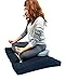 Web Linens Inc 2pc Set - Black/Gray Zabuton Zafu for Yoga and Meditation - Thick and Overfilled Seat Cushion - Exclusively by Blowout Bedding RN# 142035