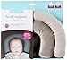 JJ Cole - Head Support, Newborn Head and Neck Support for Car Seat and Stroller, Designed to Adjust with Age, Grey Herringbone, Birth and Up