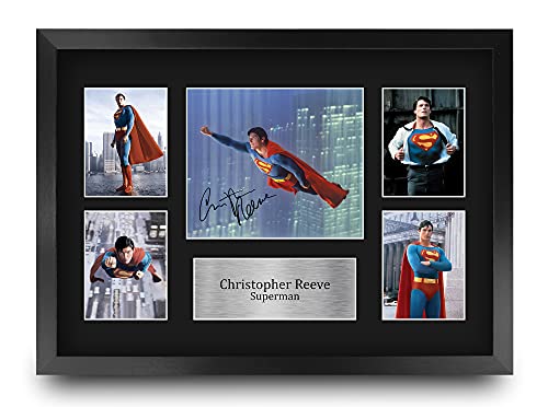(A3 Framed) Christopher Reeve as Superman Display