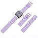 EZCO Compatible Fitbit Versa Bands, Woven Fabric Breathable Watch Strap Quick Release Replacement Wristband Accessories Compatible Fitbit Versa Smart Watch Women Man (Purple)