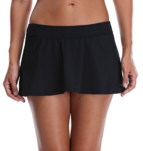 ALove Ladies Black Skirted Bikini Bottom Skirt Swimdress Medium ALove Ladies Black Skirted Bikini Bottom Skirt Swimdress Medium
