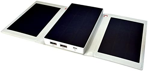 Solpro Helios Smart 5000mAh Tri-Fold Solar Charging Power Bank, White