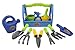 Liberty Imports Little Gardener Tool Box Set with Garden Tools for Kids Gardening - 14 Piece Pretend Play Children Outdoor Toys Kit