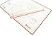 Marcorex Pastry Mat Extra Large with Measurements and Conversion Charts, Non-Stick Non-Slip, Extra-Large Silicone Fondant Mat, Cookie Rolling Dough Mat (Orange)