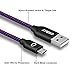 Micro USB Cable 10Ft, OKRAY 2 Pack Long Nylon Braided USB Android Charger Cable Micro USB Charging Cord Compatible for Samsung S7/S6 Edge, PS4, HTC, LG, Nokia, Sony (Purple Hot Pink)