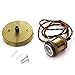 Weanas Pendant Light Kit Hardwire, E26/ E27 Modern Ceiling Hanging Light Fixtures, Copper Effect Ceiling Hanging Textile Cord Lamp Holder (Brass Finish)