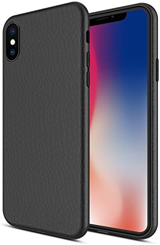 Aunicorn case iPhone X Case Black Silicone Cover Slim Soft Anti-Scratch shell support Wireless Charging for iPhoneX 2017