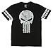 Marvel Comics Punisher Logo Licensed Ringer Graphic T-Shirt - X-Large