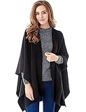 Veniroc Women Winter Cashmere Shawl Cardigans Sweater Coat Poncho Capes