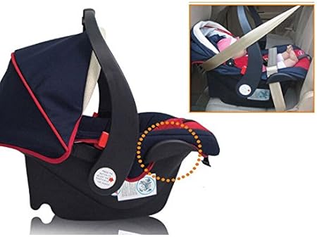 Amazon Co Jp ブランドgreeco新生児車の安全座席の幼児のクレードル三点ハーネスカークッションシート0 13キロベビーバスケット 車 バイク