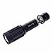 Perman 4000 Lumens 5 Modes Zoomable CREE XML T6 LED Police Flashlight Lamp Light Torch Waterproof Black