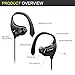 Bluetooth Headphones, TOTU BT-2 V4.1 Wireless Headphones IPX7 Sweatproof Music Stereo Sports Headset, HD Sound with Bass, Noise Cancelling, Secure Fit, up to 8 Hours Working time (2017 Upgraded)
