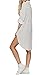 KingsCat® Striped Drawstring Beach Dress Style Swimsuit Cover Up,One size,White