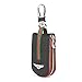 Leather Car Smart Key Chain Universal Key Holder Bag Black Zipper Case Cover Wallet Bag Shell Fob Ring (Bentley)