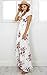 JESPER Womens Boho Long Maxi Dress Ladies V Neck Floral Casual Beach Party Wedding Guest Dress