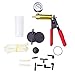 OURYES Hand Held Vacuum Pump Tester Set Vacuum Gauge and Brake Bleeder Kit for Automotive with Adapters, Case