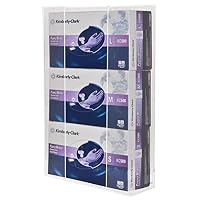 Kantek Acrylic Glove Dispenser, Triple Box Capacity, 10.3-Inch Wide x 3.8-Inch Deep x 16-Inch High, Clear (AH130)