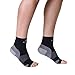 Plantar Fasciitis Sock - Support Ankle Compression Sleeve Socks - Reading Socks - Open-Toe Planter Sleeve Socks - 1 Pair Unisex Heel Pain Arch Support/Ankle Sock (Medium, Black)