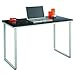 Safco Products 1943BLSL Home Office Table Computer Desk, Black/Silver