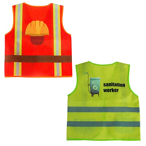 Tigerdoe Dress Up Vest 7 Pc Pretend Play School Set Career