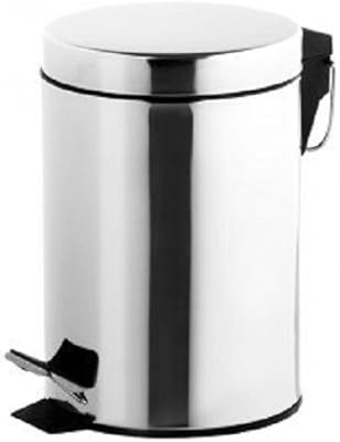 Waste Pedal Bin With Lid Kitchen Bathroom Office Steel Household