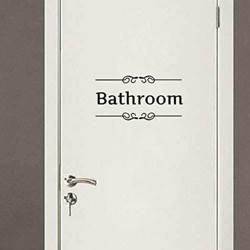 WMdecal Removable Vinyl Wall Sticker Downloading Wall Decal for WC Toilet (1#)