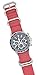 ArtStyle Watch Band with 1.5mm Thickness Quality Nylon Strap and Heavy Duty Brushed Buckle (Red, 22mm)