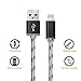 Flebi 3 Feet Lightning to USB Cable Nylon Braided Charging Cord Charger for iPhone/iPad/iPod - 5 Piece