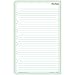 DayTimer Lined Note Pages, 5-1/2 x 8-1/2 Inches, Pack of 2, Green Border (87275B)