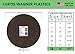 Curtis Wagner Plastics MA-1600 Fabric Plant Mat (16″ Diameter, Walnut Brown, 5-Pack) – Round Thick Fabric Plant Coasters – Use as Planter, Coaster or Pads for your Arts & Craftsthumb 2