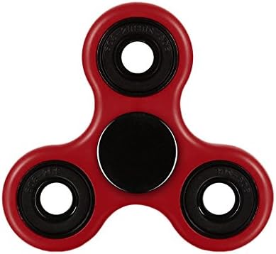 Toplay Multi-color Fidget Spinner Toy Stress Reducer Ceramic Bearing - Perfect For ADD, ADHD, Anxiety, and Autism Adult Children (Red-B)