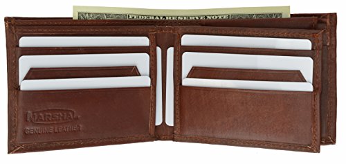 100% Genuine Leather Bi-fold Mens Wallet BD #1786