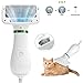 Townshine Pet Hair Dryer,2 in 1 Portable Home Pet Grooming Hair Dryer with Slicker Brush Adjustable Temperature Settings Effectively Reduces Shedding for Small, Medium and Large Pets (White)