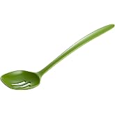 Gourmac 12-Inch Melamine Slotted Spoon, Green