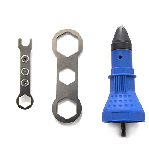 Highmoor Electric Rivet Nut Gun for Cordless Drill Electric Rivet Riveter Nut Gun Adapter Cordless Riveting Tool Kit Drill Adaptor Insert Nut Hand Tool Power Machine Accessory