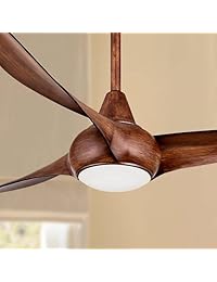 Minka Aire F844 WH ventilador de techo, 52 pulgadas, con control remoto, levemente ondulado, color blanco