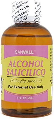 Salicylic Acid 30% - Sanvall Alcohol Salicilico 2 oz for breakouts, warts, acne, scarring