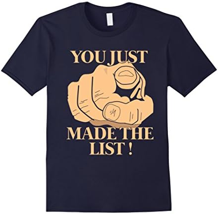 Men's You just made the LIST Shirt - The List of Jericho Shirt Medium Navy