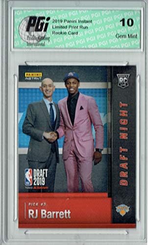 @ R.J. Barrett 2019 Panini Instant #DN-RJ 1st Rookie Card1989 Made PGI 10 RJ