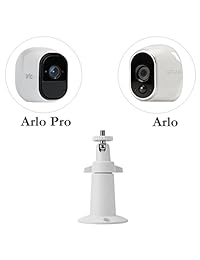 Arlo Mount Arlo Pro Mount, BFYTN - Soporte de pared de metal para cámara de seguridad, montaje de techo para interior exterior ajustable para Arlo, Arlo Pro, cámara CCTV y otros modelos compatibles (blanco)