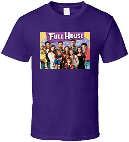 Full House Classic Sitcom Cast Tshirt M Purple