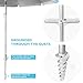 Ohuhu 8 FT Beach Umbrella, Patio Umbrella W/Tilt, Telescoping Pole, Screw Sand Anchor, Blue (Light Blue)