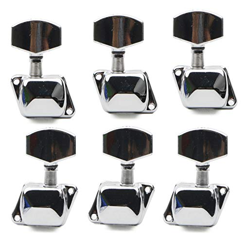 Chrome 3R3L Semiclosed Tuning Pegs Machine Heads for Acoustic Guitar