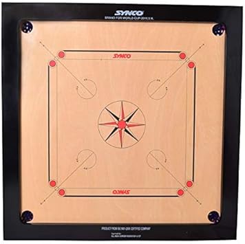 Synco Champion Carrom Board (Multicolour)